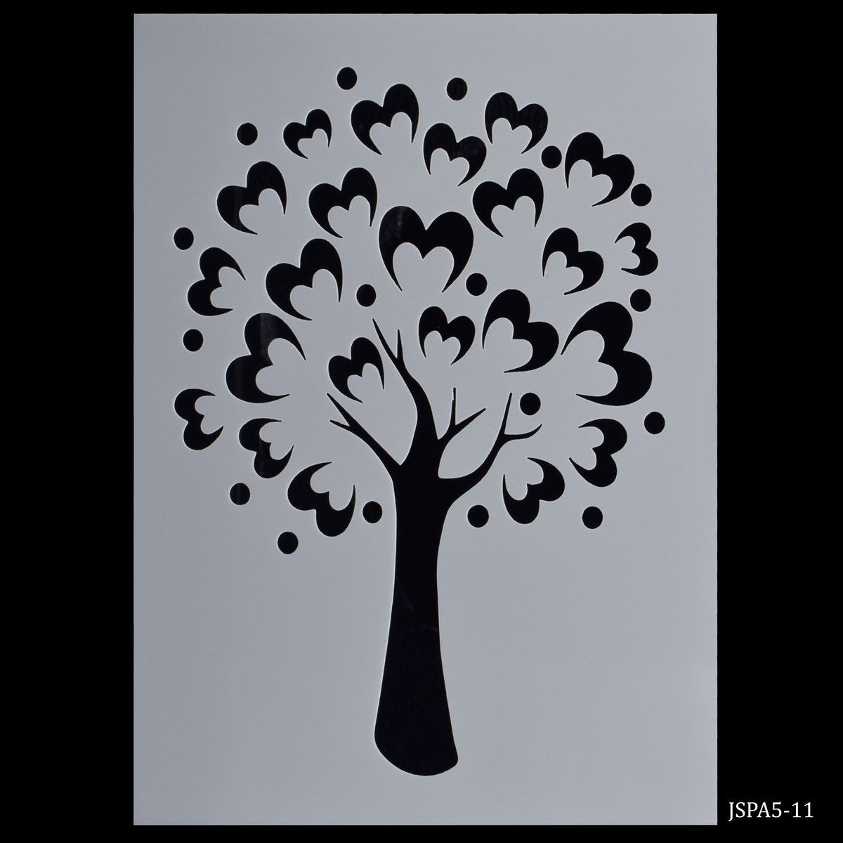 Gift To Love | Stencil Plastic Tree Design | Size : A5 | Code : JSPA5-11
