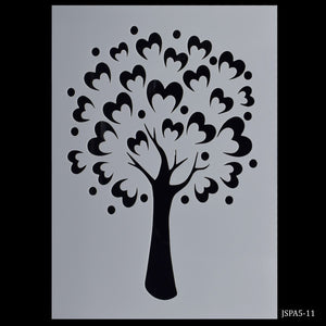Gift To Love | Stencil Plastic Tree Design | Size : A5 | Code : JSPA5-11