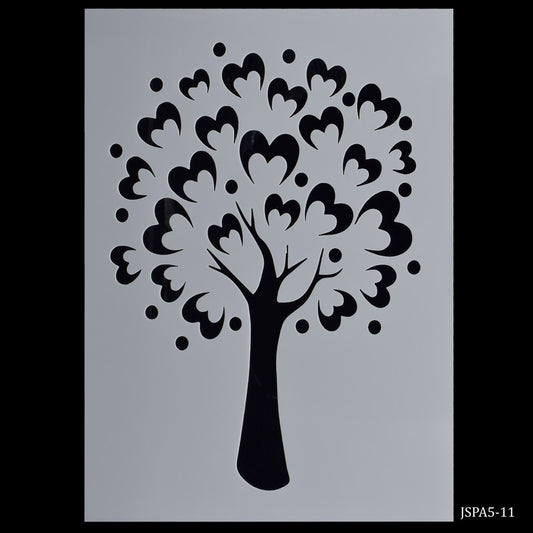 Gift To Love | Stencil Plastic Tree Design | Size : A5 | Code : JSPA5-11