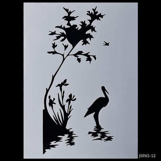 Gift To Love | Swan Design Stencil | Size : A5 | Code : JSPA5-12