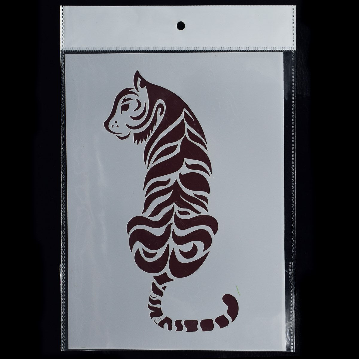 Gift To Love | Tiger Design Stencil | Size : A5 | Code : JSPA5-14