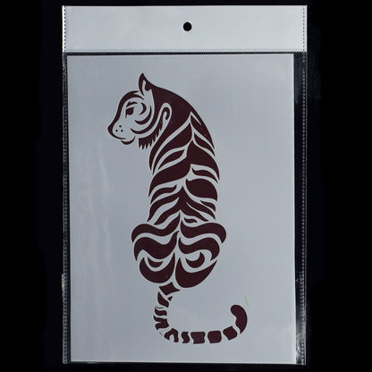 Gift To Love | Tiger Design Stencil | Size : A5 | Code : JSPA5-14