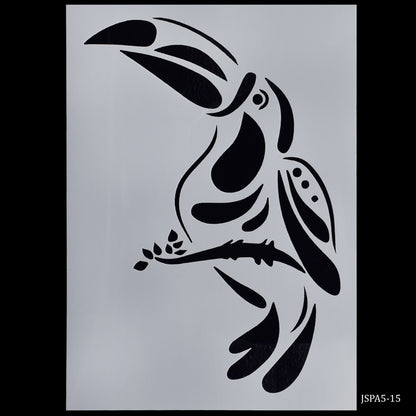 Gift To Love | Bird Design Stencil | Size : A5 | Code : JSPA5-15