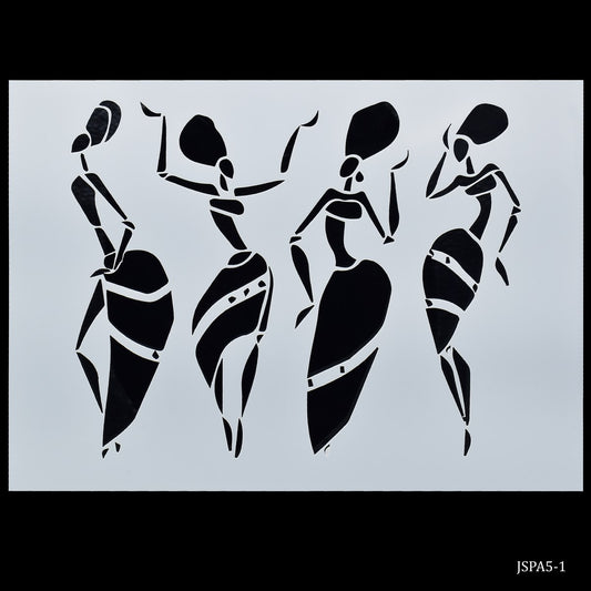 Gift To Love | African Tribes Stencil | Size : A5 | Code : JSPA5-1