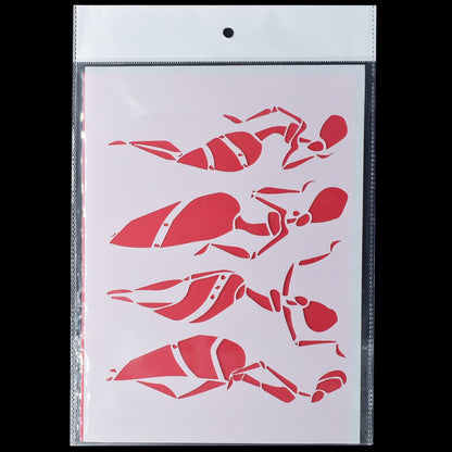 Gift To Love | African Tribes Stencil | Size : A5 | Code : JSPA5-1