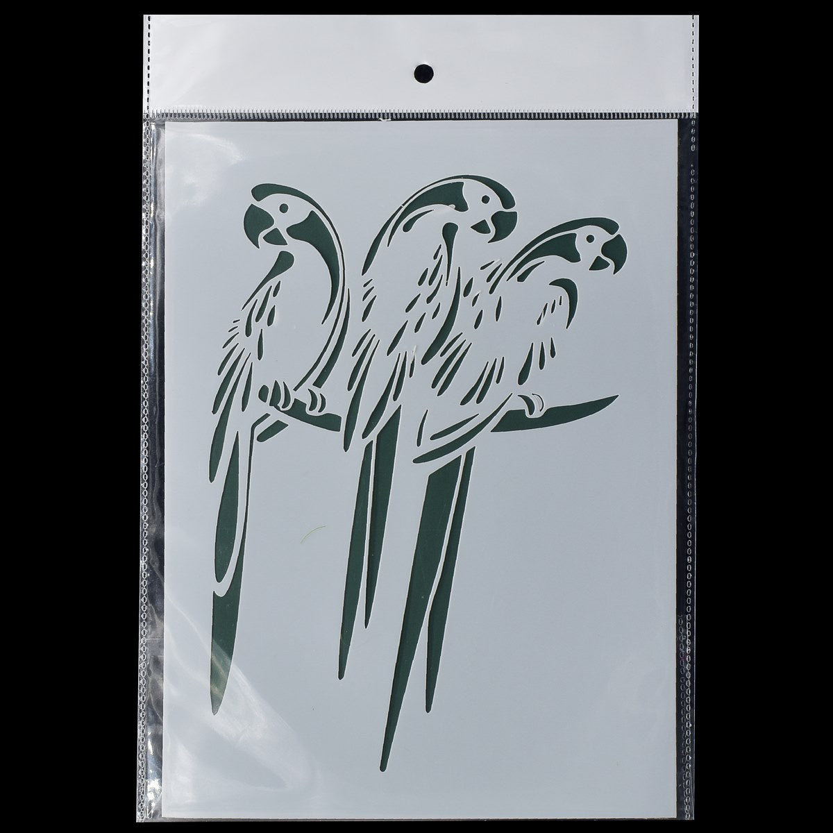 Gift To Love | Parrot Design Stencil | Size : A5 | Code : JSPA5-2