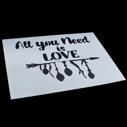 Gift To Love | All You Need Is Love Stencil | Size : A5 | Code : JSPA5-3