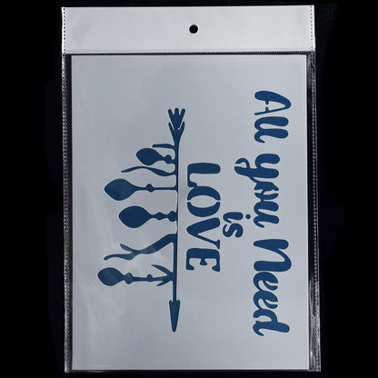 Gift To Love | All You Need Is Love Stencil | Size : A5 | Code : JSPA5-3
