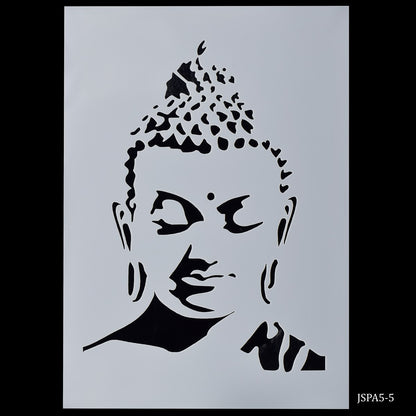 Gift To Love | Gautam Buddha Stencil | Size : A5 | Code : JSPA5-5