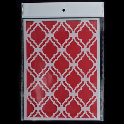 Gift To Love | Stencil Plastic Wall Decor Design | Size : A5 | Code : JSPA5-8