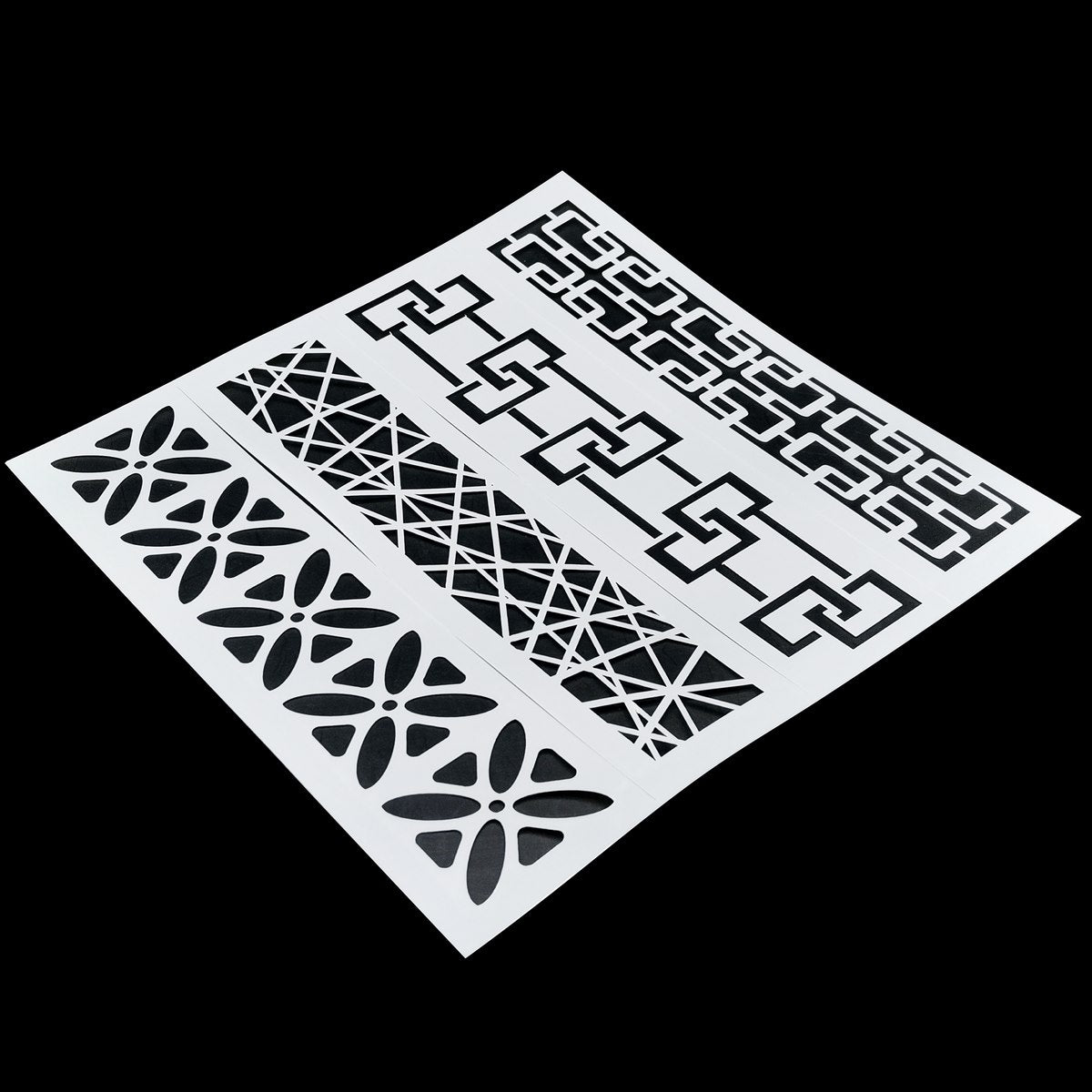 Gift To Love | Stencil Plastic Border 4 In 1 | Size : 2 X 8 Inch | Code : JSPB2X8B
