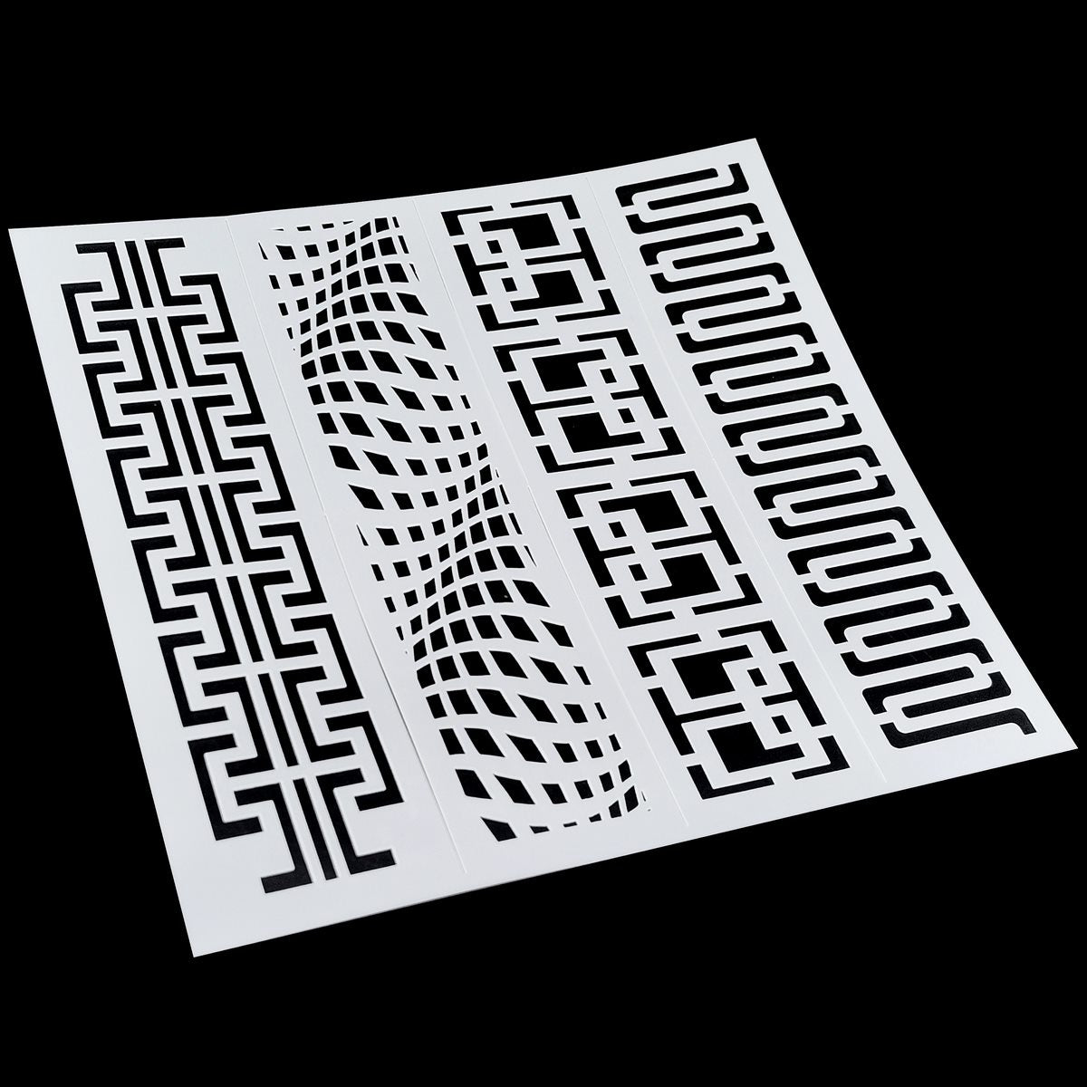 Gift To Love | Stencil Plastic Border 4 In 1 | Size : 2 X 8 Inch | Code : JSPB2X8E