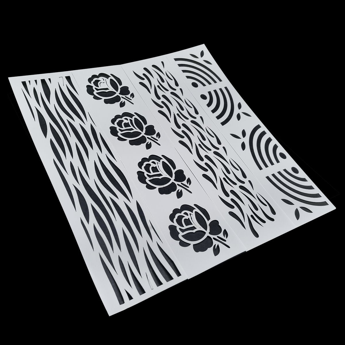 Gift To Love | Stencil Plastic Border 4 In 1 | Size : 2 X 8 Inch | Code : JSPB2X8H