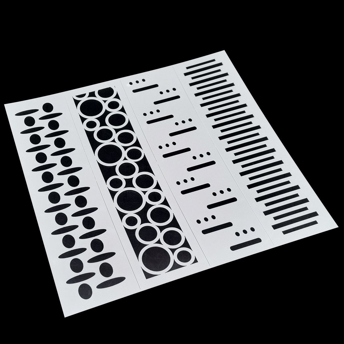 Gift To Love | Stencil Plastic Border 4 In 1 | Size : 2 X 8 Inch | Code : JSPB2X8I