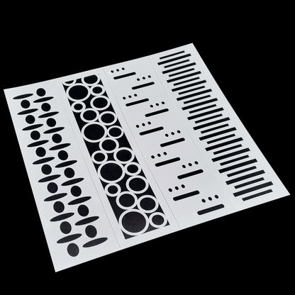 Gift To Love | Stencil Plastic Border 4 In 1 | Size : 2 X 8 Inch | Code : JSPB2X8I