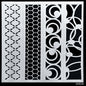 Gift To Love | Stencil Plastic Border 4 In 1 | Size : 2 X 8 Inch | Code : JSPB2X8