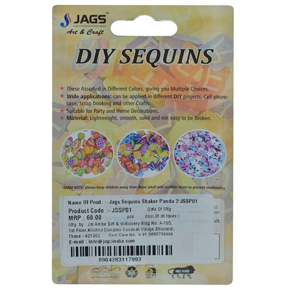 Gift To Love | Sequins Shaker Panda | Pcs : 2 | Code : JSSP01