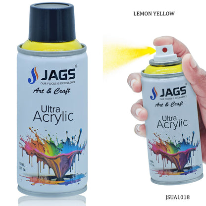 Gift To Love | Spray Ultra Acrylic | Color : Lemon Yellow | Size : 150 Ml | Code : JSUA1018
