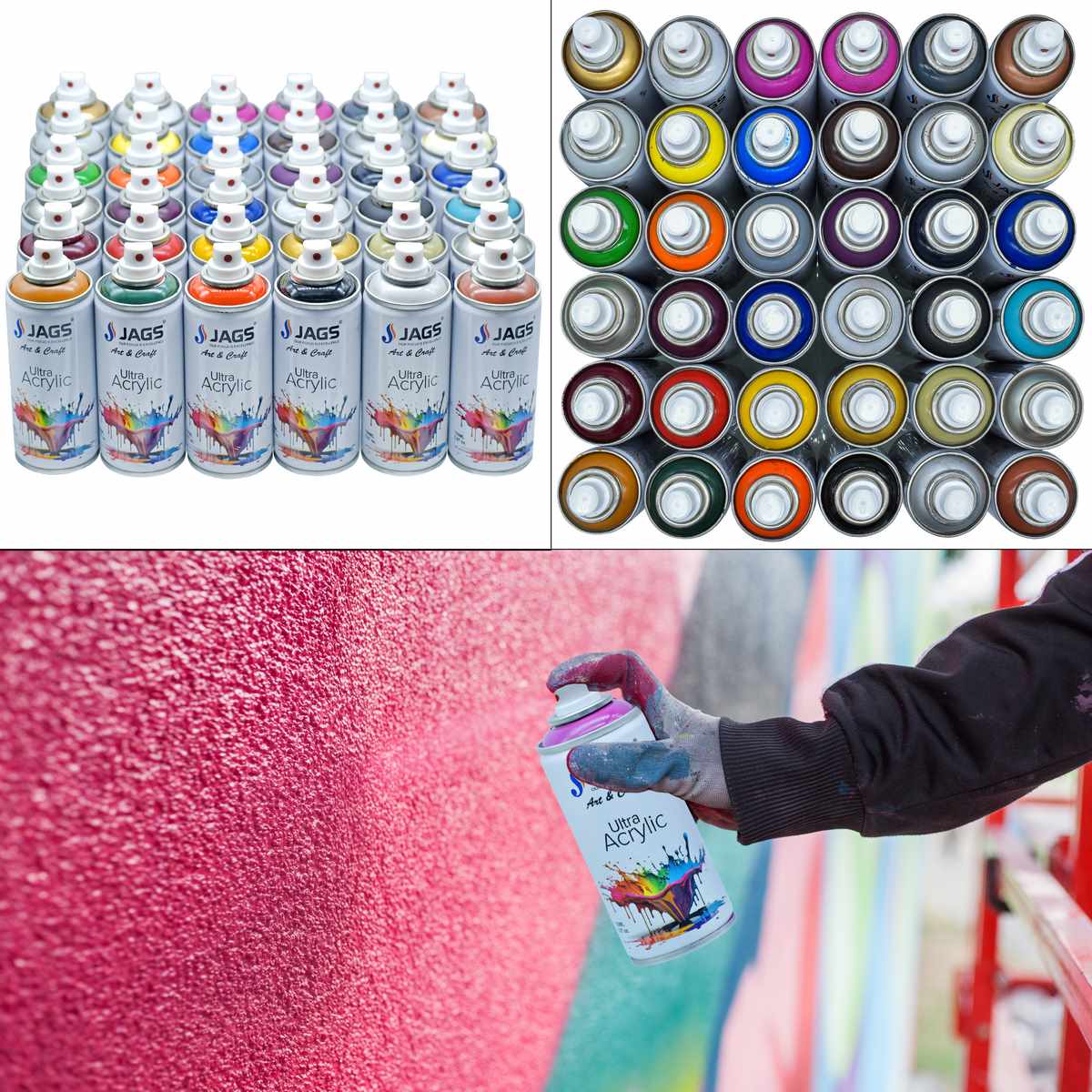 Gift To Love | Spray Ultra Acrylic | Color : Golden Yellow | Size : 150 Ml | Code : JSUA1023
