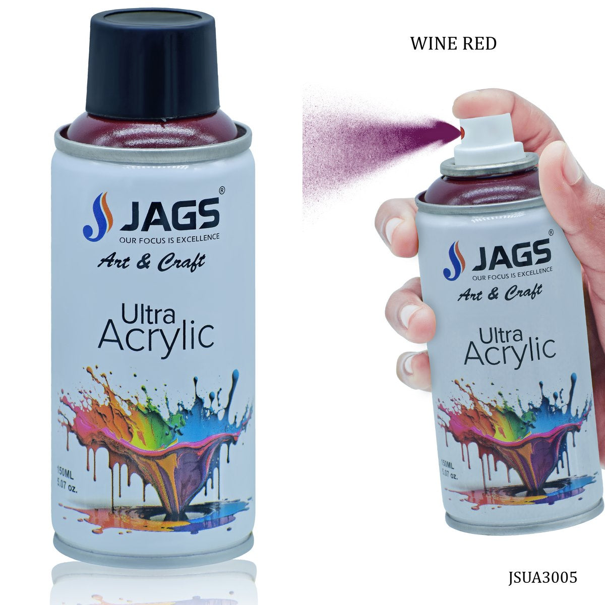 Gift To Love | Spray Ultra Acrylic | Color : Wine Red | Size : 150 Ml | Code : JSUA3005