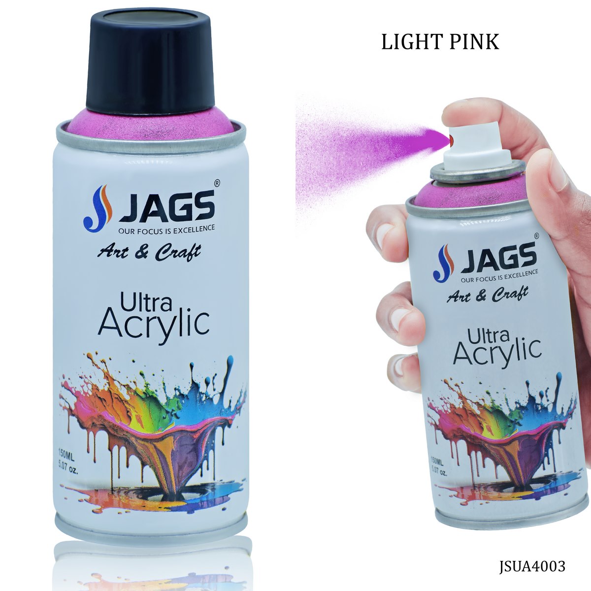 Gift To Love | Spray Ultra Acrylic | Color : Light Pink | Size : 150 Ml | Code : JSUA4003