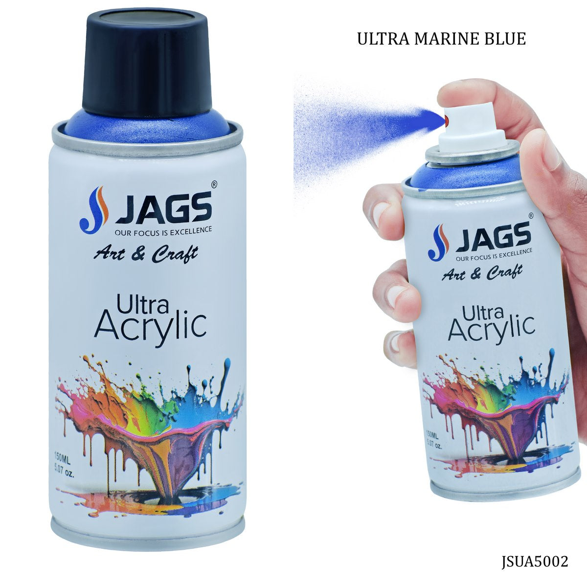 Gift To Love | Spray Ultra Acrylic | Color : Ultra Marine Blue | Size : 150 Ml | Code : JSUA5002