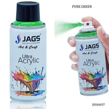 Gift To Love | Spray Ultra Acrylic | Color : Pure Green | Size : 150 Ml | Code : JSUA6037