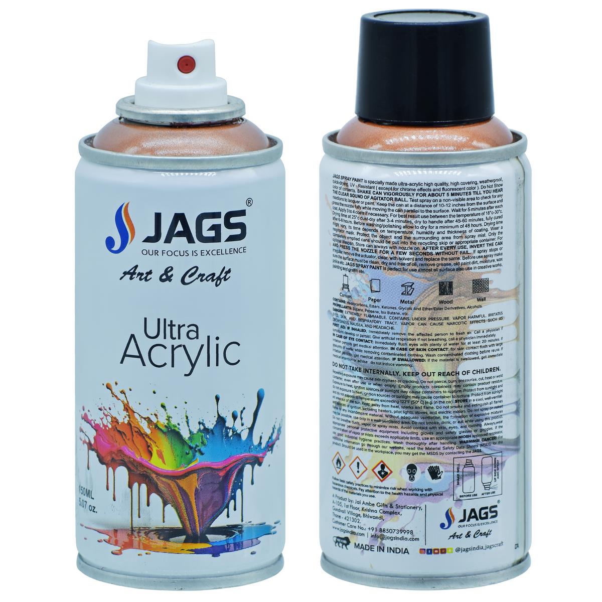 Gift To Love | Spray Ultra Acrylic | Color : Metallic Copper | Size : 150 Ml | Code : JSUA622