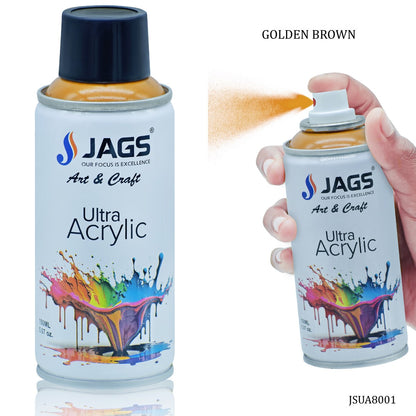 Gift To Love | Spray Ultra Acrylic | Color : Golden Brown | Size : 150 Ml | Code : JSUA8001