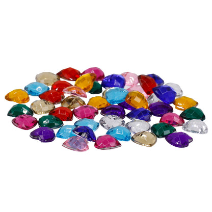 Gift To Love | Kundan Stone Diamond Heart Mini Small | Pcs : 50 Pcs | Code : JT10H-7