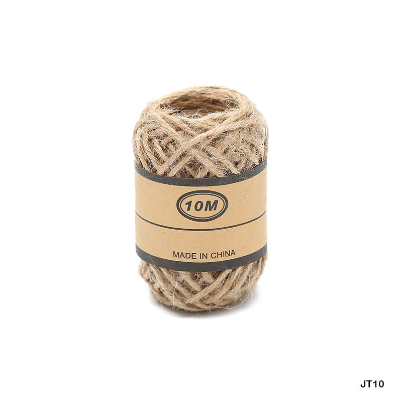 Gift To Love | Jute Thread Plain | Size : 2 Mm X 10 Mtr | Pcs : 24 Pcs/Box | Code : JT10