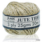 Gift To Love | Jute Thread 3 Ply | Color : Natural | Size : 25 Gms | Pcs : Set Of 16 Pcs | Code : JT3P00