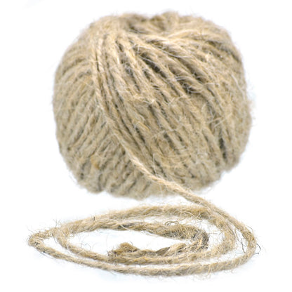 Gift To Love | Jute Thread 3 Ply | Color : Natural | Size : 25 Gms | Pcs : Set Of 16 Pcs | Code : JT3P00