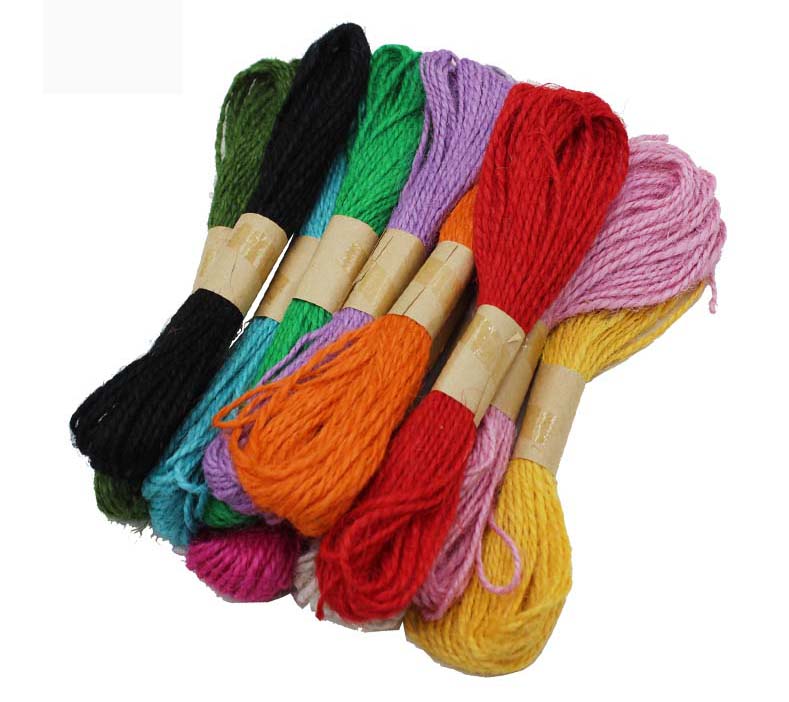 Gift To Love | Jute Thread Colour | Pcs : 12 Color 10 Mtr | Code : JTC