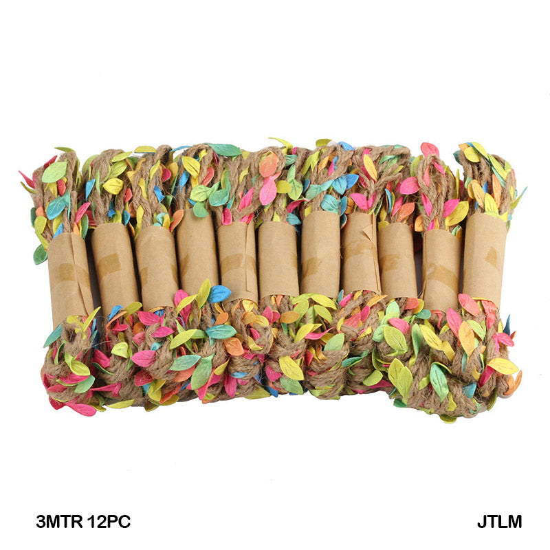 JUTE THREAD LEAF MULTI 3MTR 12PC (JTLM) - GIFT TO LOVE