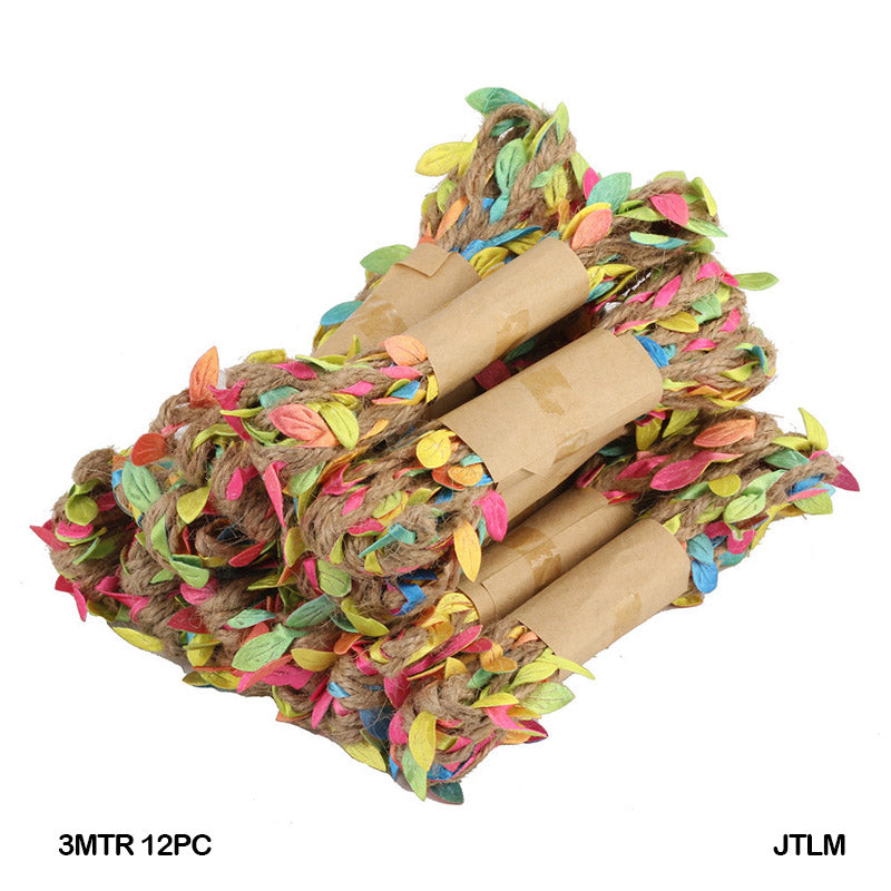 JUTE THREAD LEAF MULTI 3MTR 12PC (JTLM) - GIFT TO LOVE