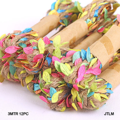 Jute Thread Leaf Multi 3Mtr 12Pc (Jtlm)