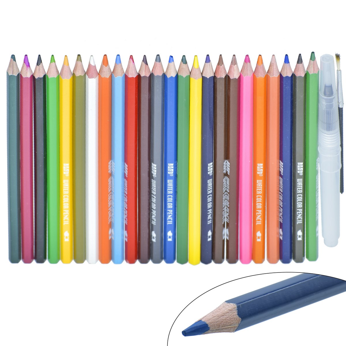 Gift To Love | Water Colour Pencil | Pcs : 24 Colours | Code : JWCP-24