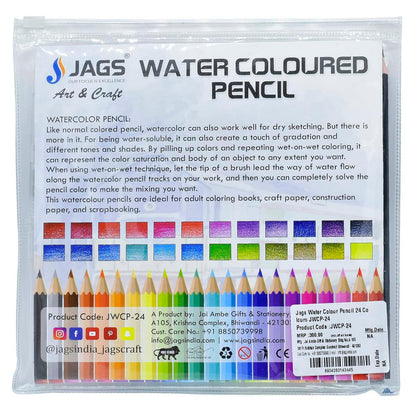 Gift To Love | Water Colour Pencil | Pcs : 24 Colours | Code : JWCP-24