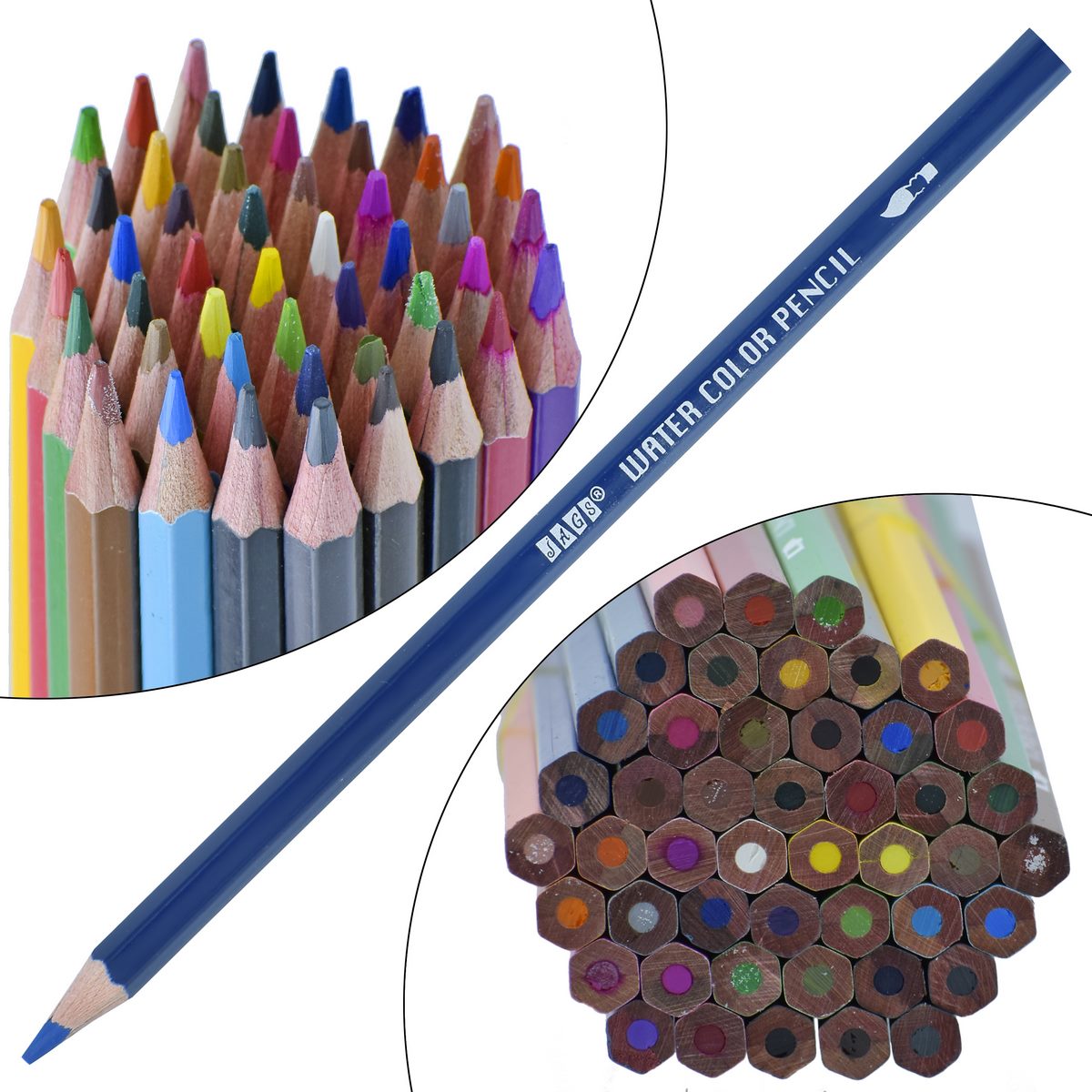 Gift To Love | Water Colour Pencil | Pcs : 48 Colours | Code : JWCP-48