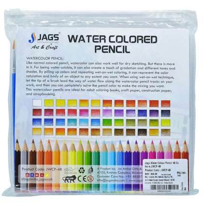 Gift To Love | Water Colour Pencil | Pcs : 48 Colours | Code : JWCP-48