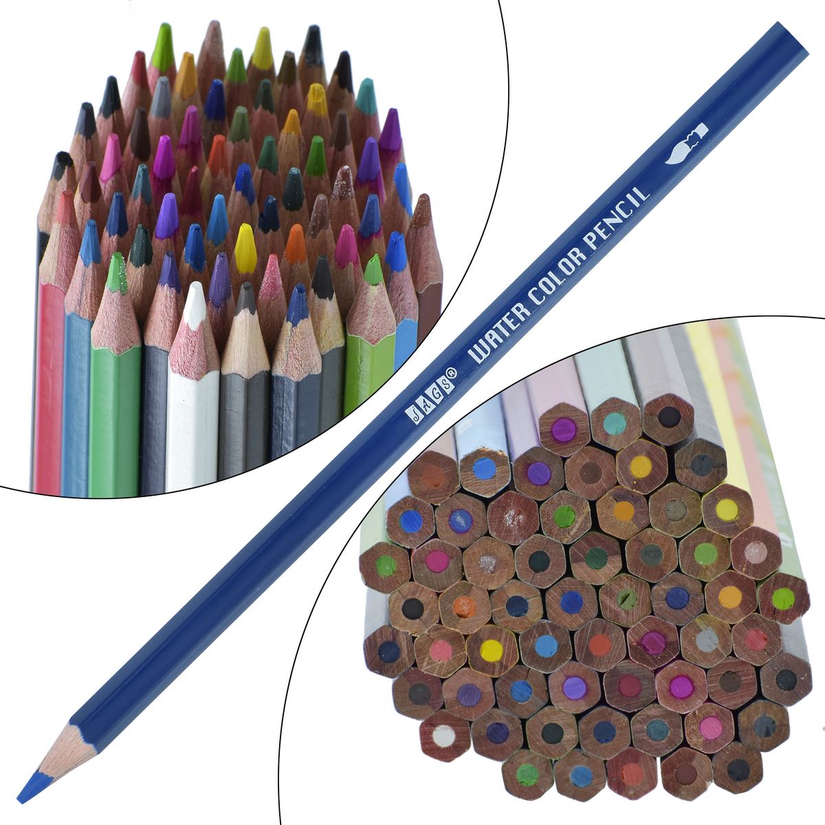 Gift To Love | Water Colour Pencil | Pcs : 60 Colours | Code : JWCP-60
