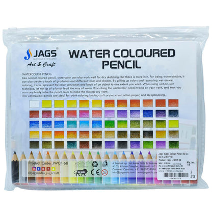 Gift To Love | Water Colour Pencil | Pcs : 60 Colours | Code : JWCP-60