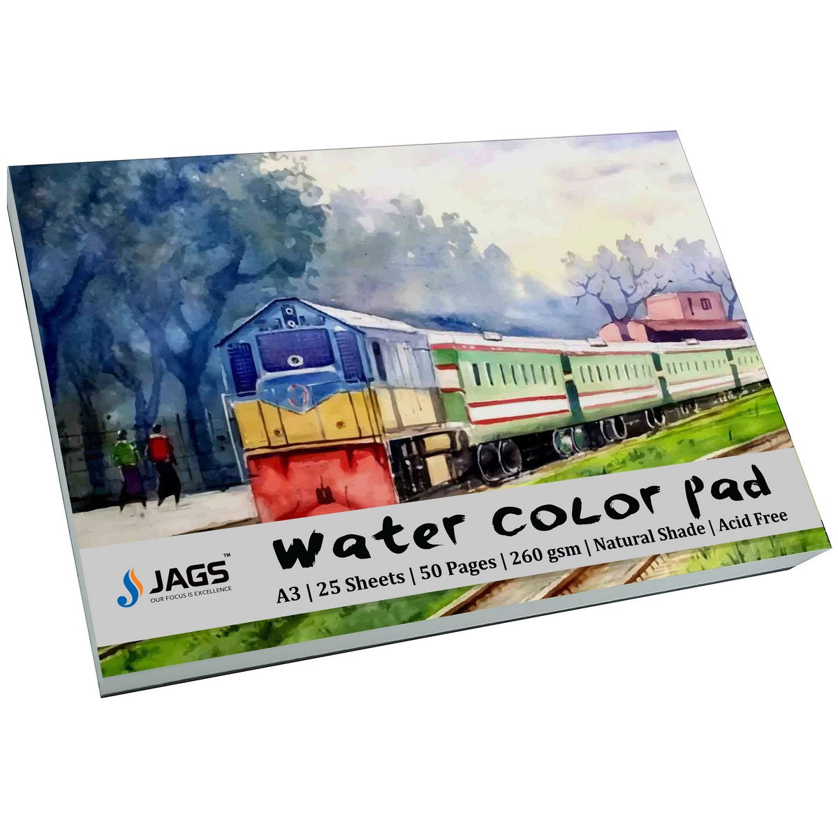 Gift To Love | Water Colour Pad A3 | Size : A3 | Pcs : 25 Sheets | Code : JWCPA300