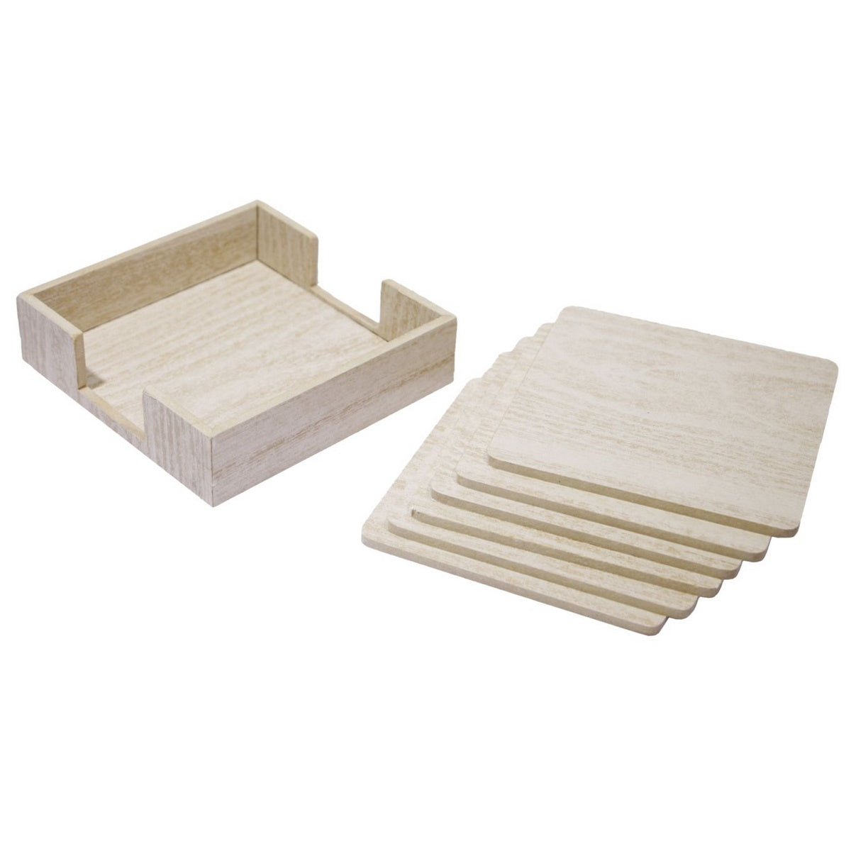 Gift To Love | Tea Coaster Wooden | Color : Light Wooden | Code : K25TCW