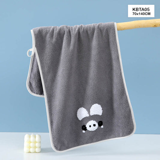 Gift To Love | Kids Bath Towel | Color : Gray | Size : 70 X 140 Cm | Code : KBTA05
