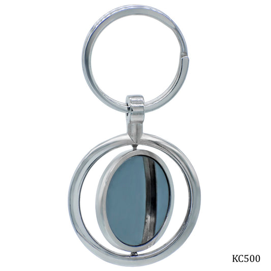Gift To Love | Key Chain Plain Round | Color : Black | Code : KC500