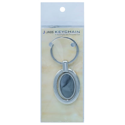 Gift To Love | Key Chain Plain Oval | Color : Black | Code : KC502