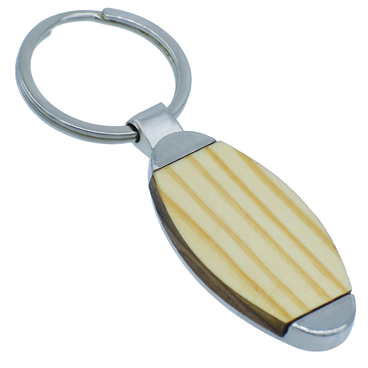 Gift To Love | Key Chain Plain Oval Wooden | Code : KC598
