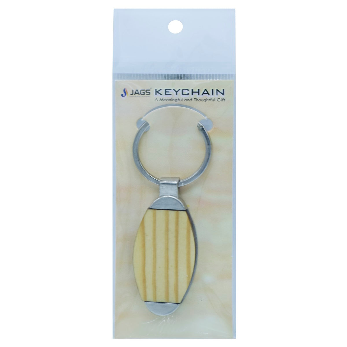 Gift To Love | Key Chain Plain Oval Wooden | Code : KC598